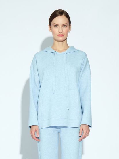 Женский свитер голубого цвета из вискозы - фото 2