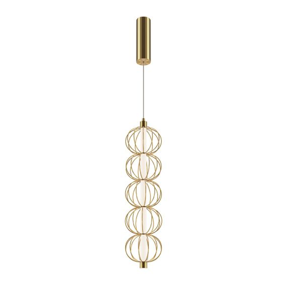 Подвесной светодиодный светильник Maytoni Golden Cage MOD216PL-L10G3K