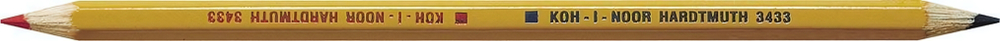 Карандаш двухцв. 3433 кр/син (KOH-I-NOOR)