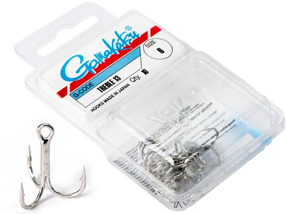 Крючки-тройники Gamakatsu 13N TREBLE HOOKS NICKEL разм. 06 10шт.