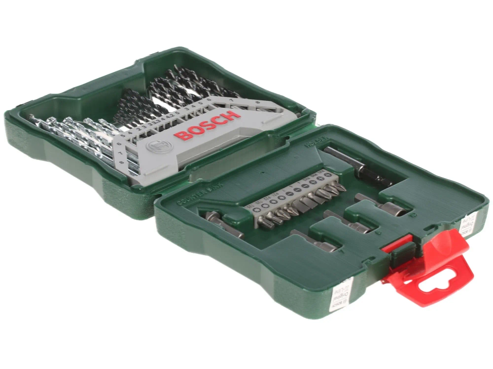Набор бит и свёрл BOSCH X-Line 103543186147, кейс, 33 элемента, 1/4", 2-8 мм