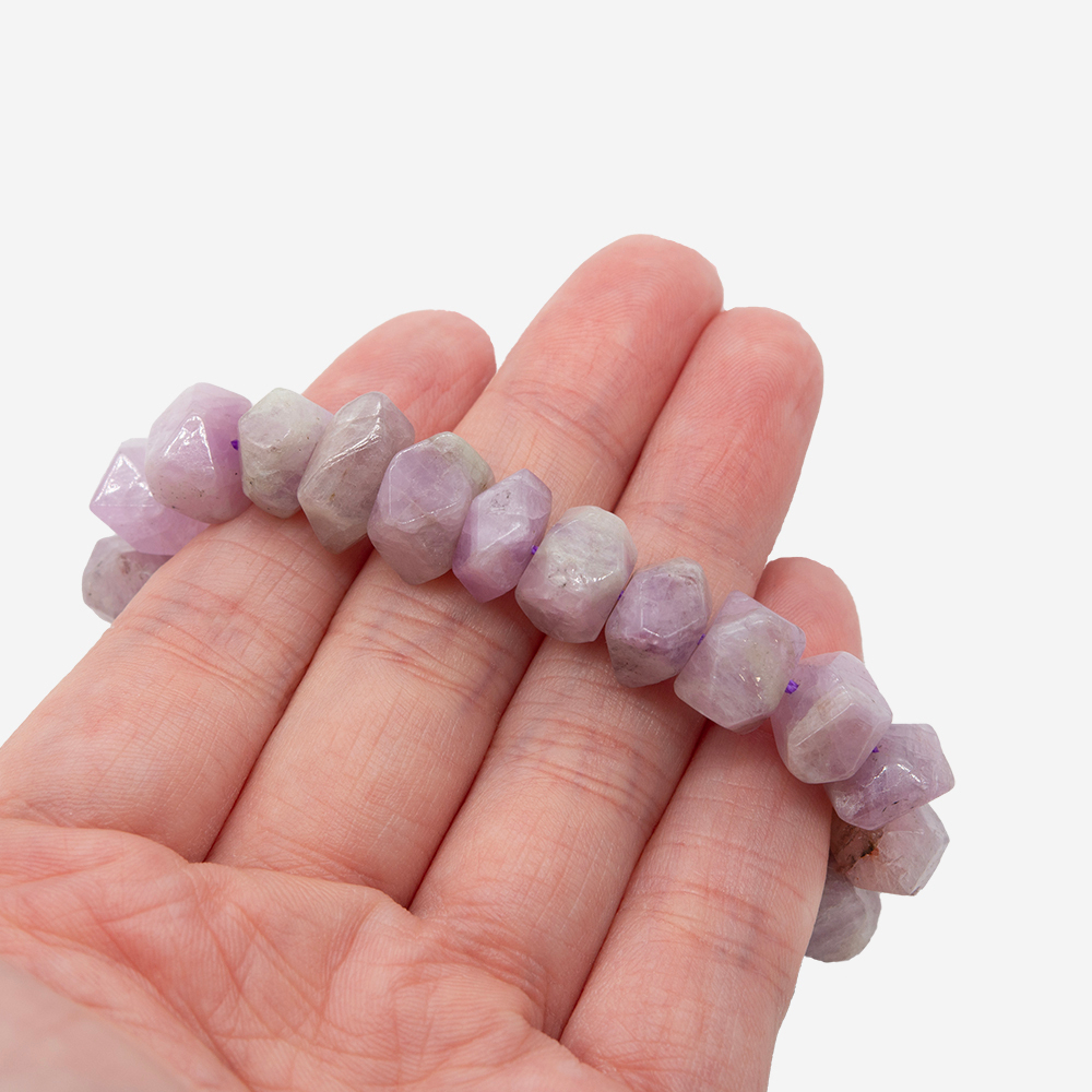 Кунцит натуральный, фриформ, микроогранка 9-10*7-8мм