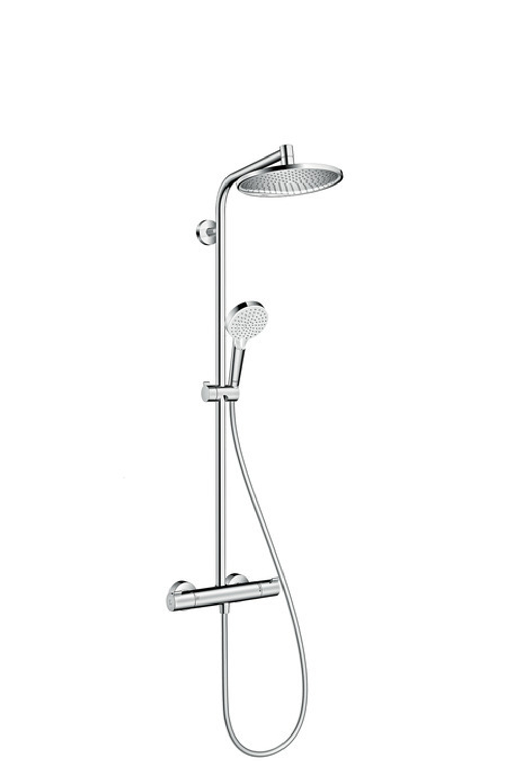 Душевая система Hansgrohe Crometta S 240 1jet Showerpipe 27267000 с термостатом