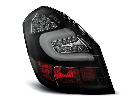Задние фонари Skoda Fabia 2 black led bar