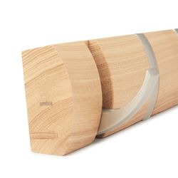 Вешалка настенная Flip, 84,5 см, натуральное дерево, 8 крючков