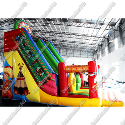 Надувная горка "Индиана" 7*5*6 м