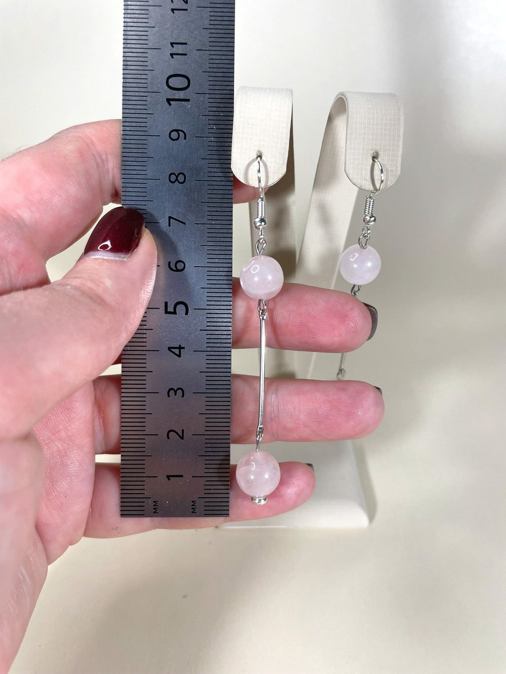 Серьги минимализм с палочкой