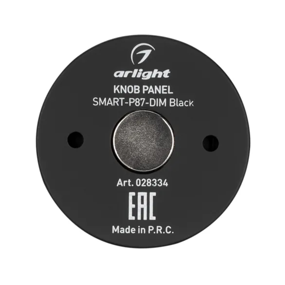 Панель Knob SMART-P87-DIM Black (3V, 1 зона, 2.4G) (Arlight, IP20 Пластик, 5 лет) 028334