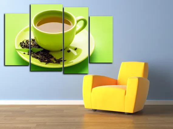 Модульная картина "Мятное настроение"