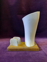 Карандашница "Нефть", цевка, бивень мамонта, красное дерево, нефть