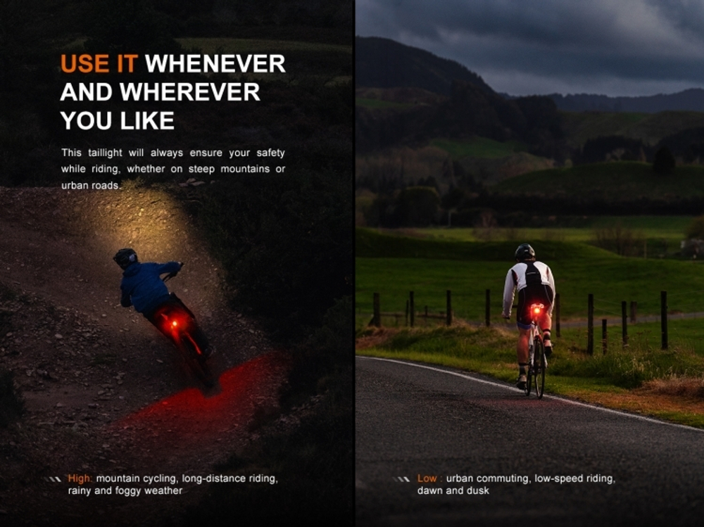 Велофонарь задний Fenix BC06R (Red XP-E2, 30 лм, 560 мАч)