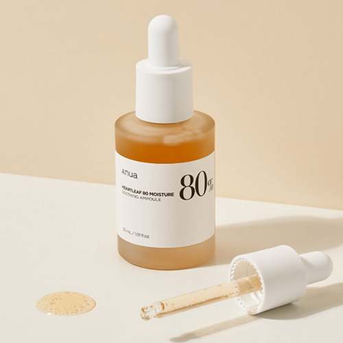 Успокаивающая ампула на основе хауттюйнии Anua Heartleaf 80% Moisture Soothing Ampoule