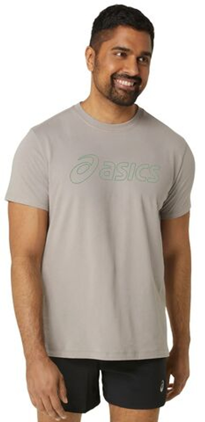 Теннисная футболка Asics Logo Short Sleeve T-Shirt - Beige