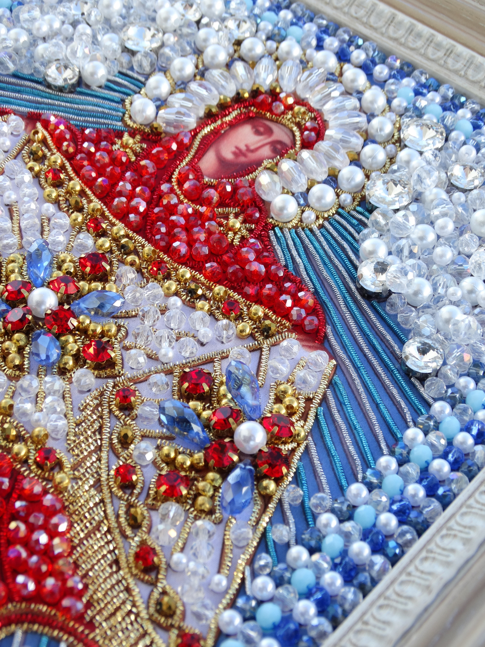 И-22а Набор для вышивания хрустальными камнями Покров Пресвятой Богородицы (мал.)