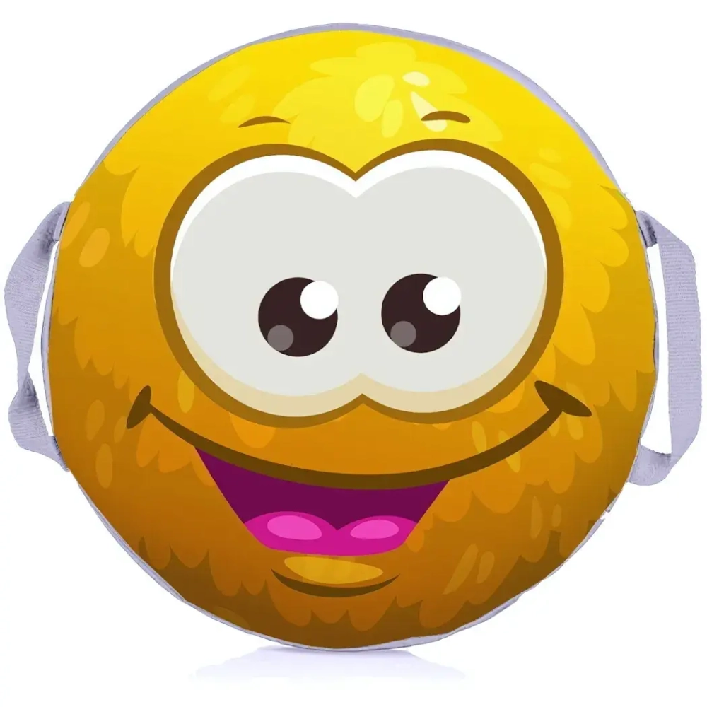 Ледянка мягкая круглая 45 см «Пушистик», жёлтый