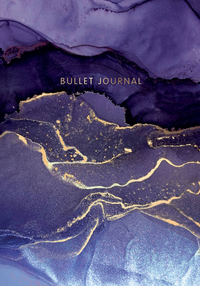 Блокнот в точку: Bullet Journal (мраморный, 160 c., с наклейками)