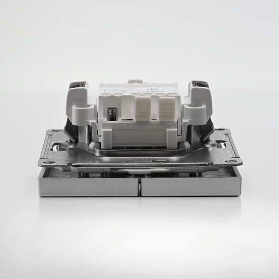 Выключатель для жалюзи 2-кл. ArtGallery 2х (сх. 4) 10А быстрозажим. клем. механизм алюм. SE GAL000319S