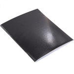 Тетрадь 48л., А5, клетка, Alingar "Black metallic", скрепка, дизайнерский картон, тиснение "лён", блок офсет, 100% белизна