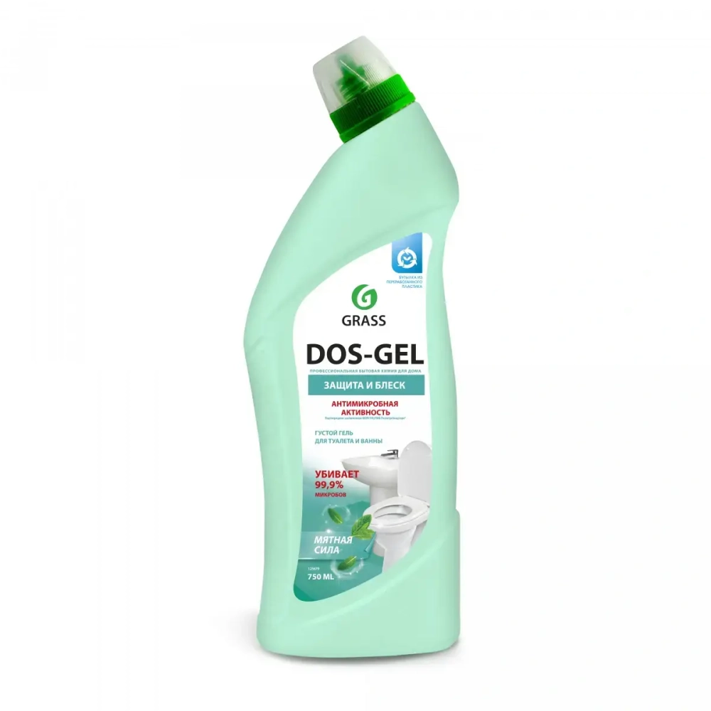 Универсальный чистящий гель GRASS Dos Gel Мятная сила 750мл
