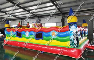 Коммерческий надувной батут "Сафари приключения" 8*5*2,8 м