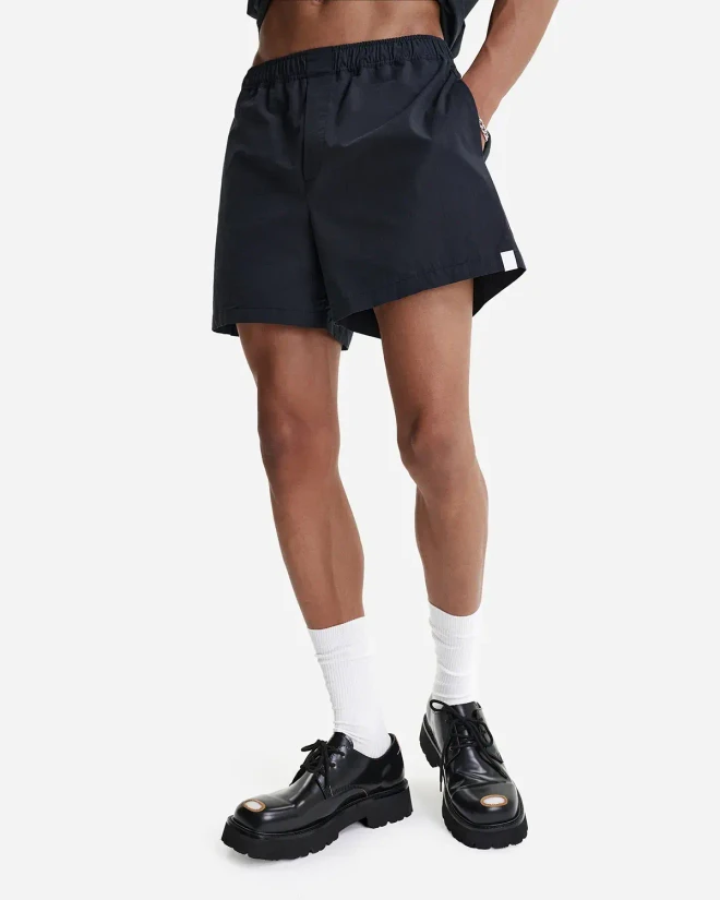 Шорты из итальянского хлопка черные