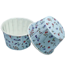 Формы бумажные с ламинацией «Маффин» 50х40 мм (Весенний букет) 100 шт