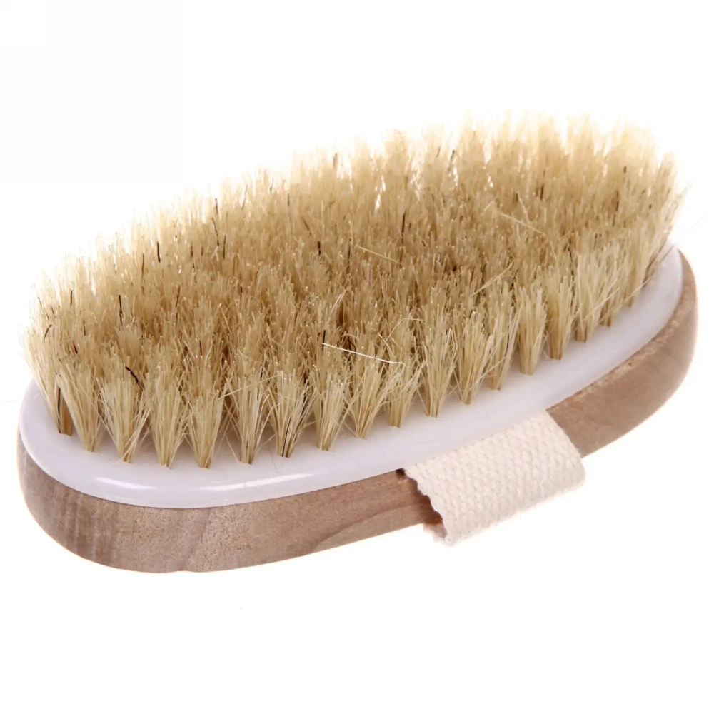 Щетка для тела массажная, ручка петля «Ultramarine - Пробуждение», Длина щетки 12см, ширина 6см, ручка петля 12,5*3,5 см, щетина 1,5см.(средняя)✦