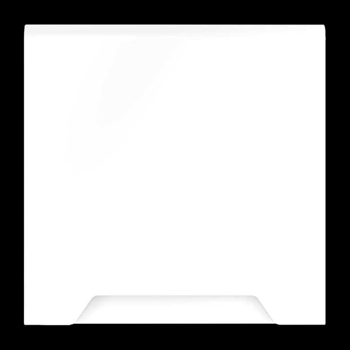 Накладка для розетки с заземлением защитными шторками и крышкой S70 (белый матовый) Voltum VLS000802