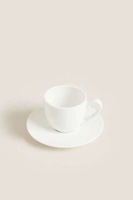 ZARA HOME КРУЖКА ИЗ ТОНКОГО ФАРФОРА, БЕЛЫЙ