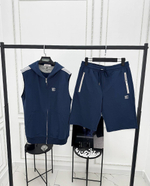 Спортивный костюм тройка Brunello Cucinelli синий