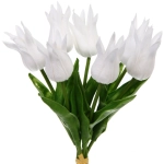Цветы искусственные «Natur» 37см Тюльпаны 7шт белые