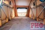 Палатка на крышу автомобиля РИФ Soft RT02-120, тент песочный, 120х240х115 см