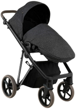 Детская коляска Roan Sol Vintage Luxury 2.0 2 в 1 PIX/55/D Pixel/Dark/Nickel/руч.Cappuccino