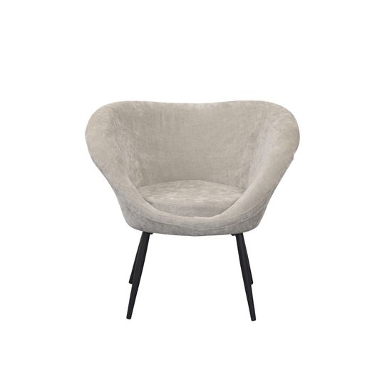 Ozome Кресло из бежевого бархата Испания La Forma