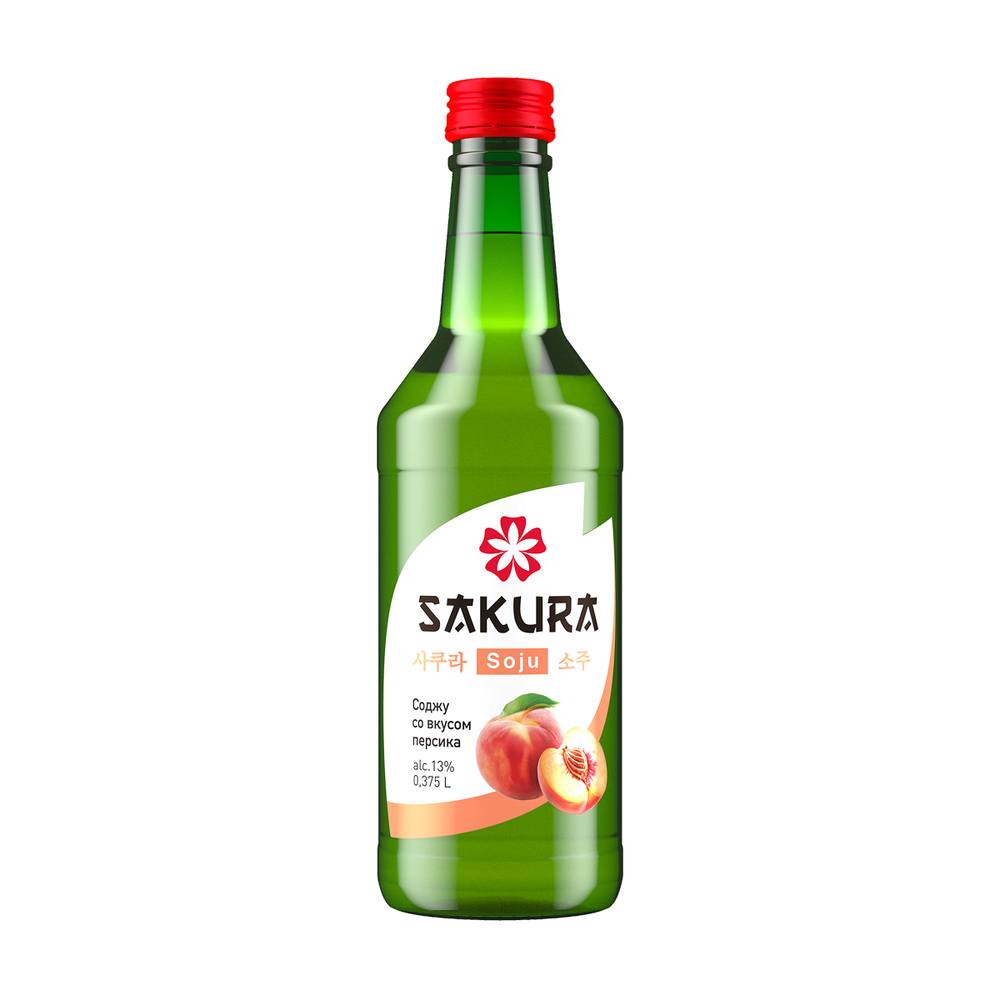 SAKURA Soju Персик 0,375л.