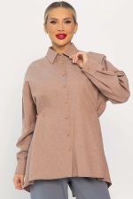 Рубашка Свободное падение (бежевая) Б14191-5М LT Collection