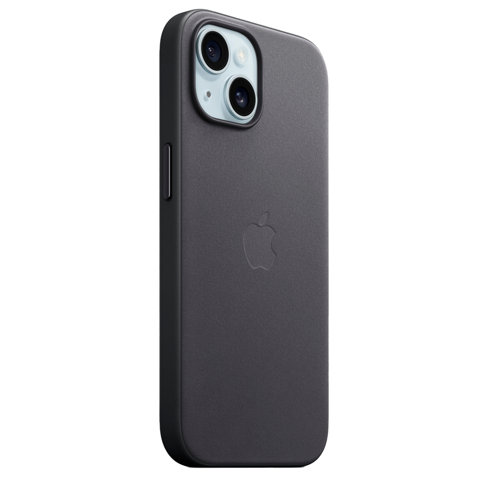 Тканевый чехол с поддержкой MagSafe Apple FineWoven Case для iPhone 15 Plus, Black (Черный)