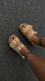 Сандалии Birkenstock на утолщенной подошве