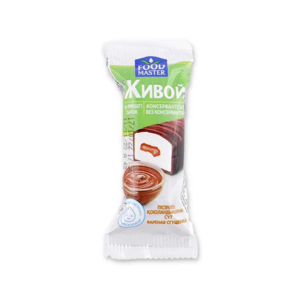 Сырок глазированный Food Master Живой вареная сгущенка 15% 36 гр
