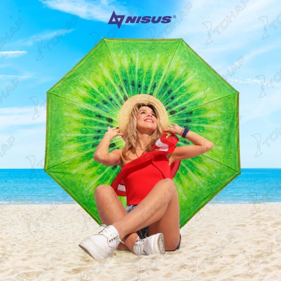 Зонт пляжный d 1,8м с наклоном Киви (19/22/170Т) (N-BU1907-180-K) NISUS