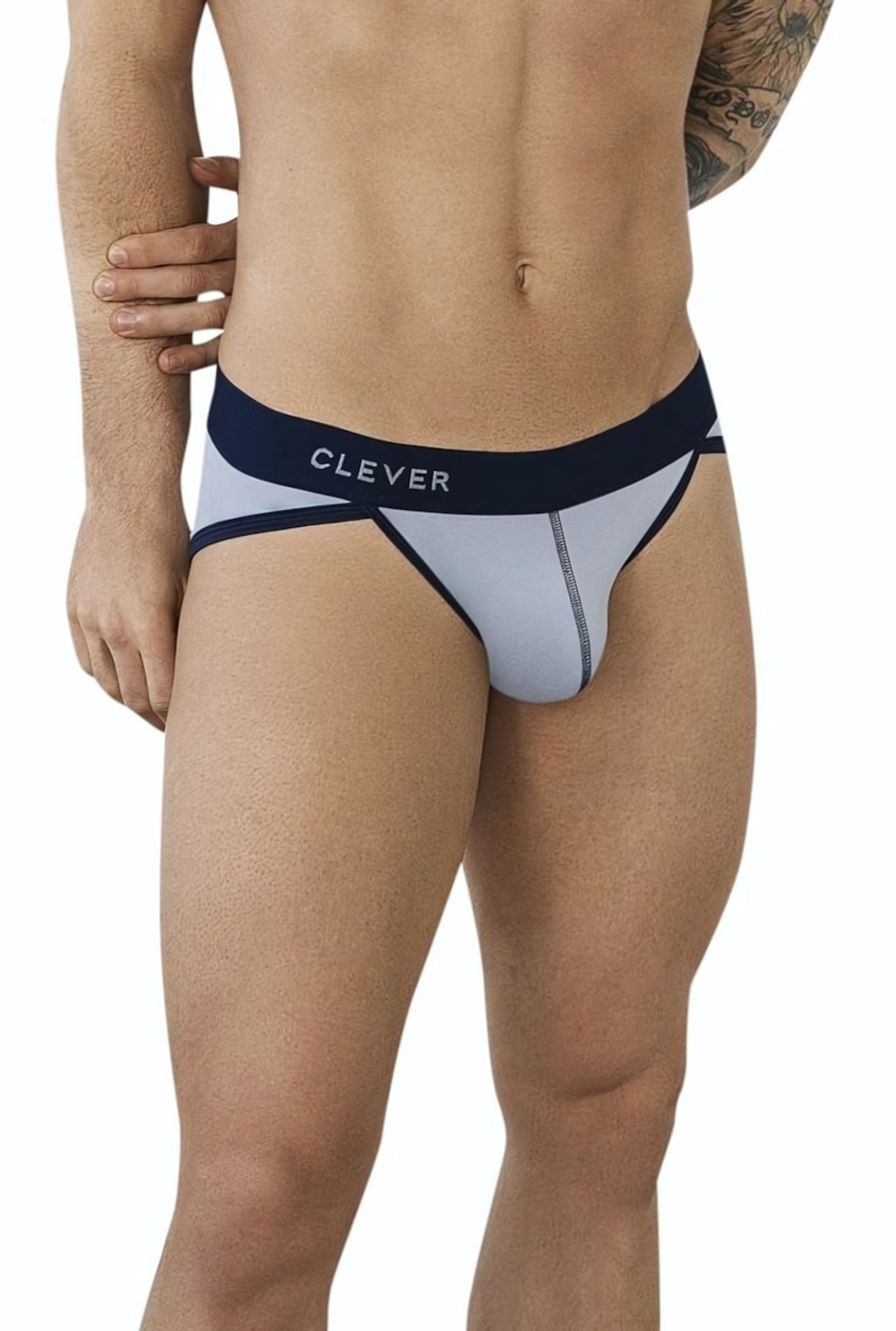 Светло-серые трусы-слипы Simple Brief (Размер: M) (Цвет: светло-серый)