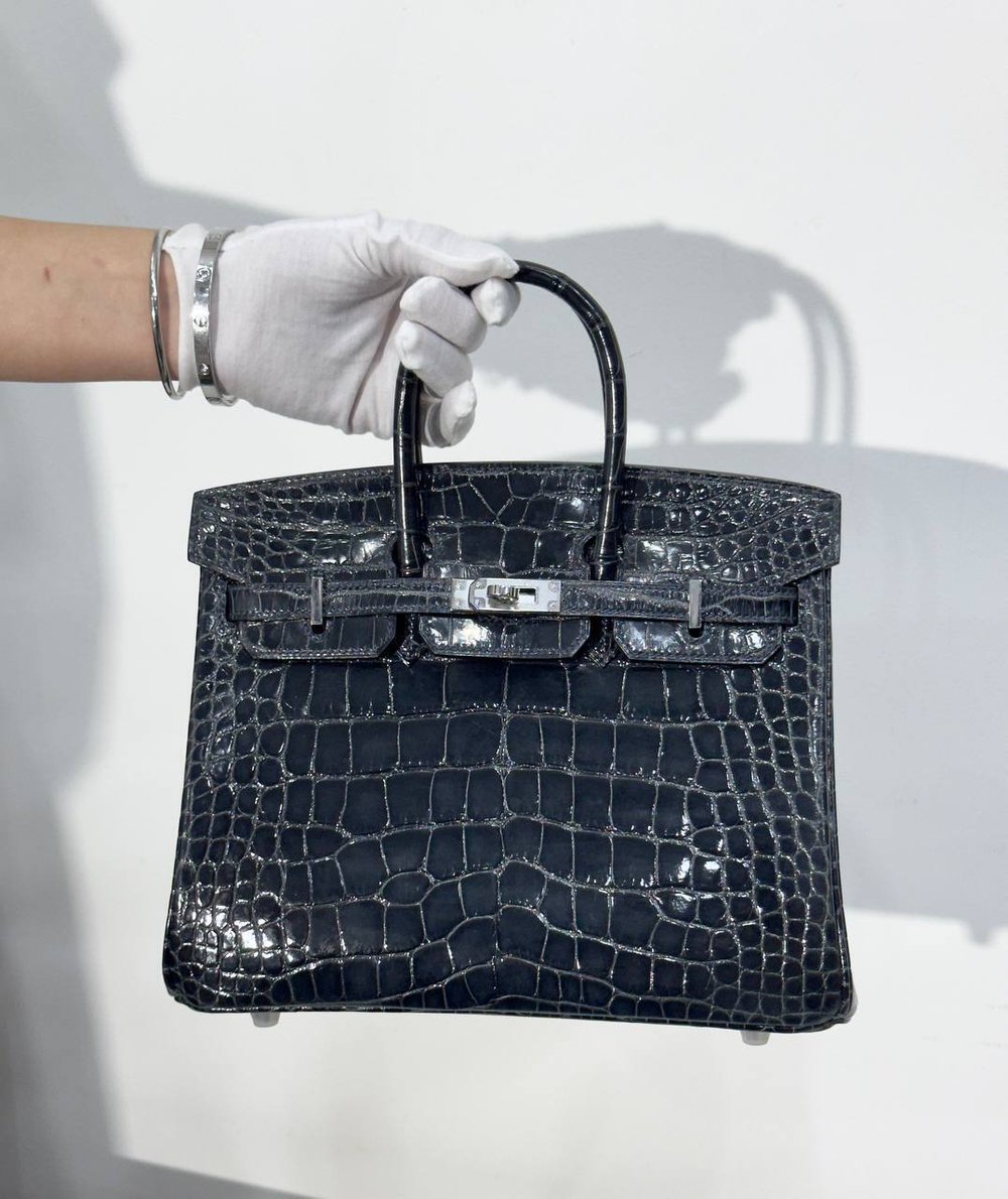 Сумка Hermes из кожи крокодила 25 см, арт. 466224885