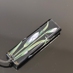 Флешка USB в футляре с ручной росписью "Ирисы" №2