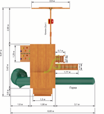 Детская деревянная площадка "Домик 4"