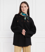 Хлопковый свитер Liviana Conti - черный(F3W060)