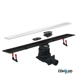 Душевой лоток Pestan Confluo Frameless Line 650 White Glass