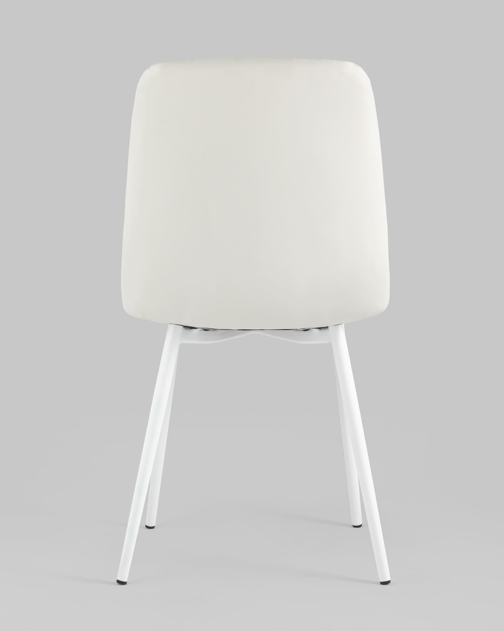 Стул Oliver экокожа белый белые ножки 2 шт
