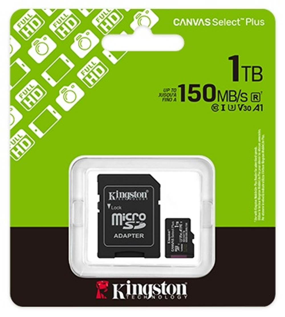 Карта памяти Kingston microSDXC SDCS3/1TB 1024 Гб