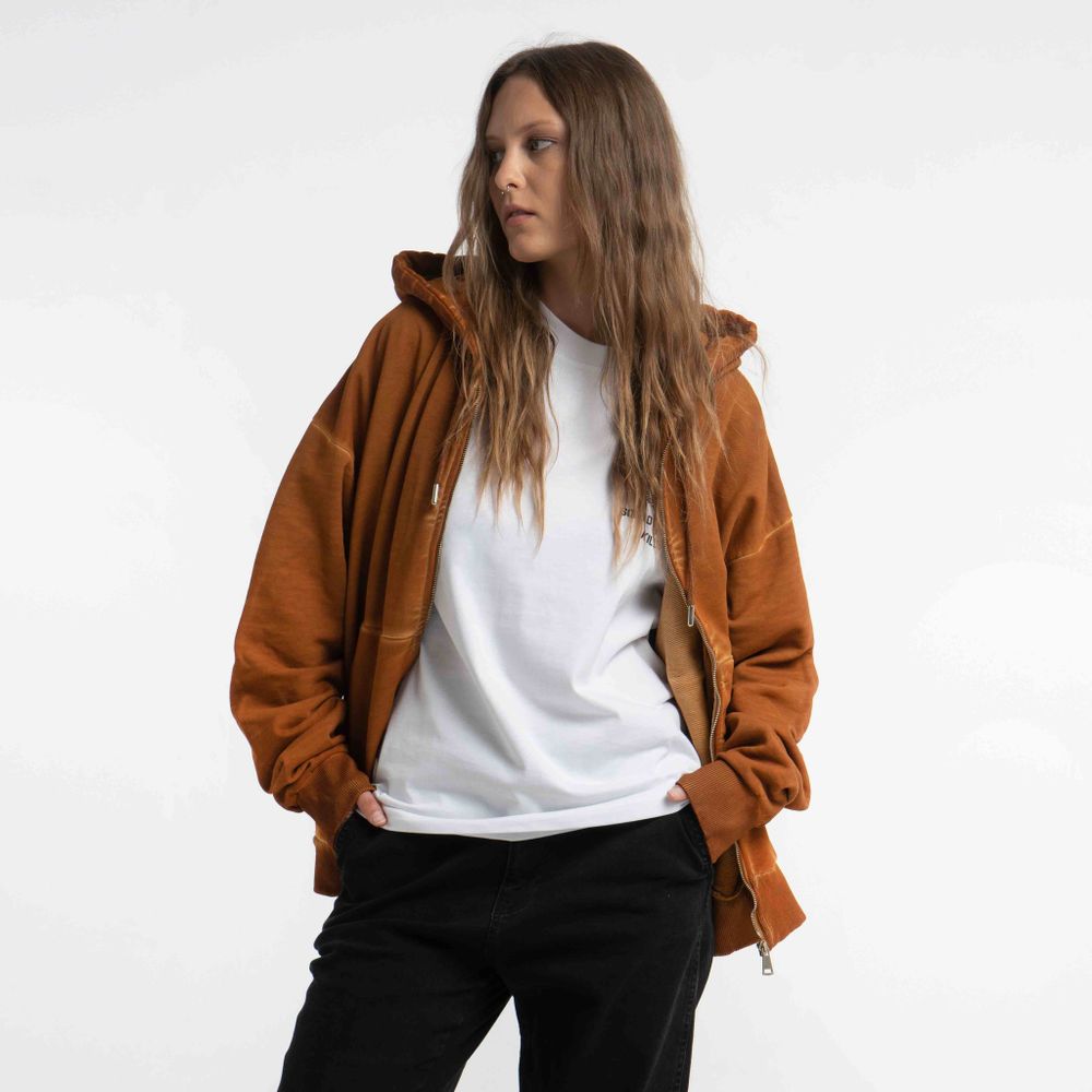 Худи Dissident Zip DDesigns in Garment Dyed Sand