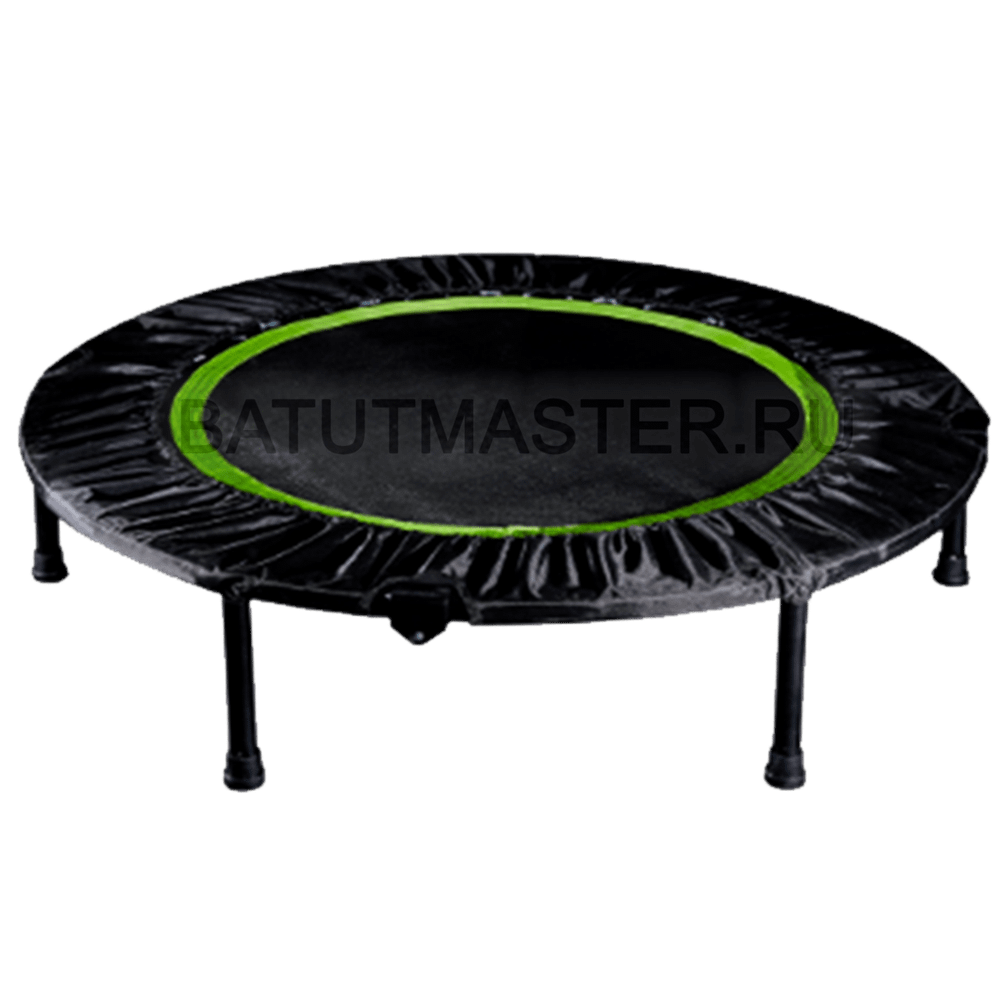 Каркасный батут, диаметр 3,3 фт, черно-зеленый B-15734